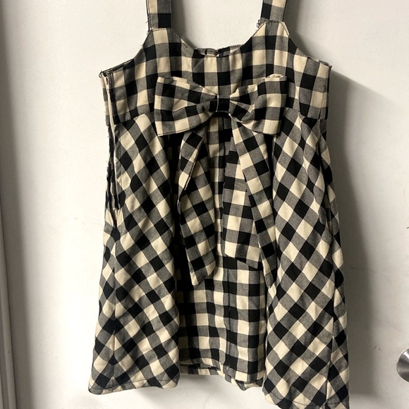 Hot Topic Plaid Jumper with Bow - Picture 3 of 4
